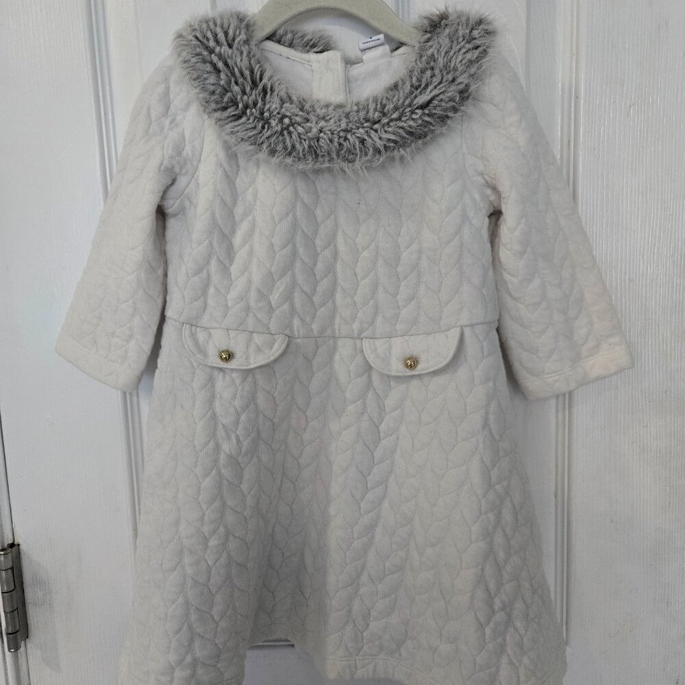 White WinterJanie and Jack Dress with Fur color 3